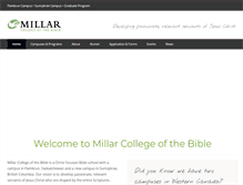 Tablet Screenshot of millarcollege.ca